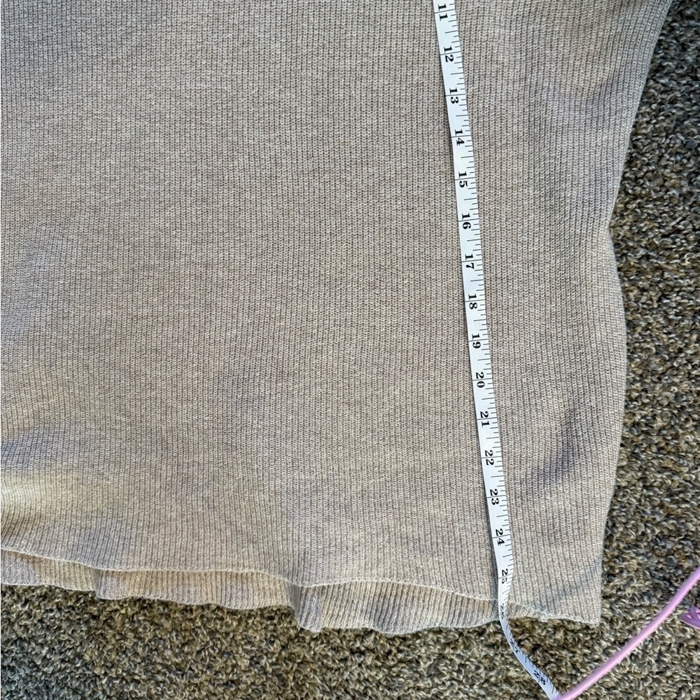 American Eagle Outfitters Women's Taupe Sweater with Black Stripes - Picture 7 of 7